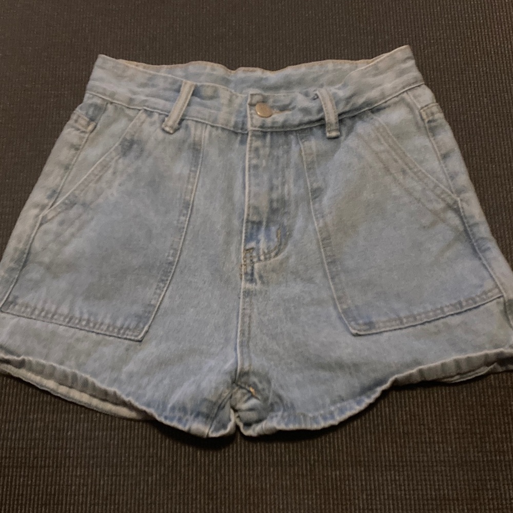 Light Blue Denim Women's Shorts